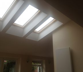 Single storey extension by builders in Chesterfield