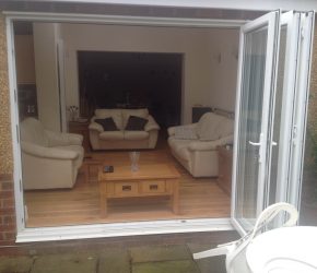 Single storey extension by builders in Chesterfield
